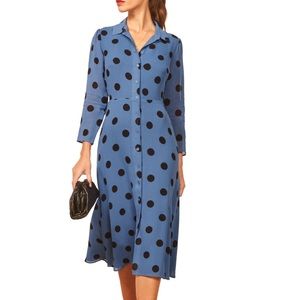 Reformation spot print dress